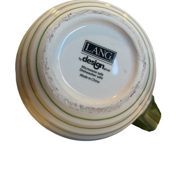 St. Patrick’s Day Mug, Four Leaf Clover, Green and White Shamrock (Lang) Mug - Picture 4 of 4